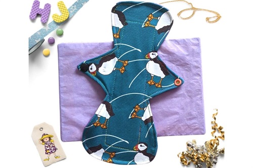 Click to order  10 inch Cloth Pad Puffins now